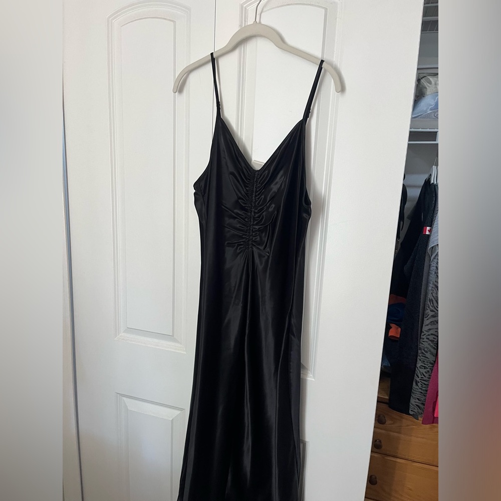 Satin midi dress